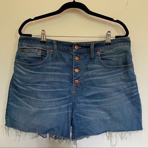 Madewell high rise cutoff shorts size 32